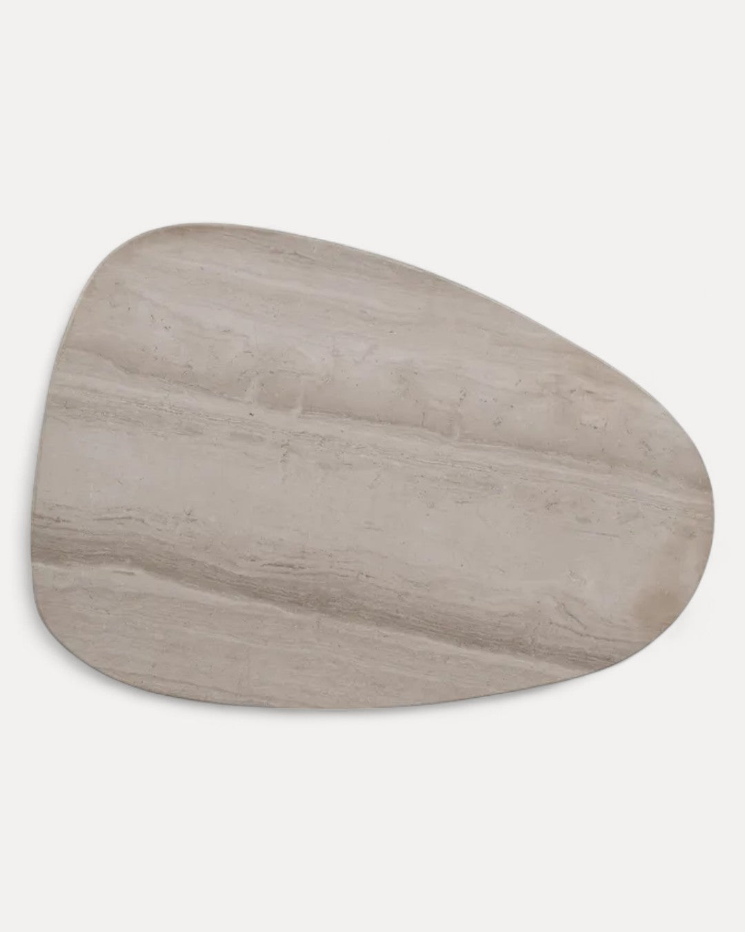 Mesa de apoio Aurora em madeira e mármore, 58 × 38 × 40 cm