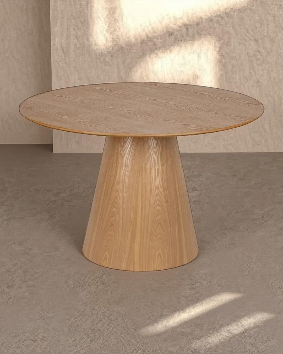 Mesa de jantar Ronda em laminado de madeira, 120 × 120 × 75 cm