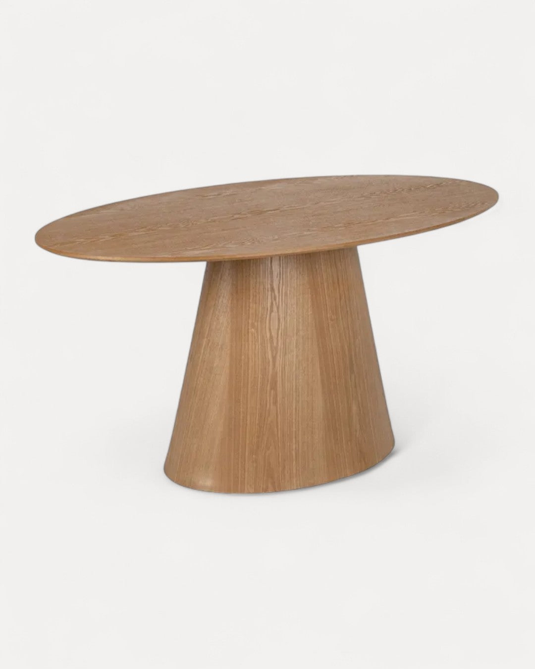Mesa de jantar Oliva em acabamento natural, 160x90x76 cm