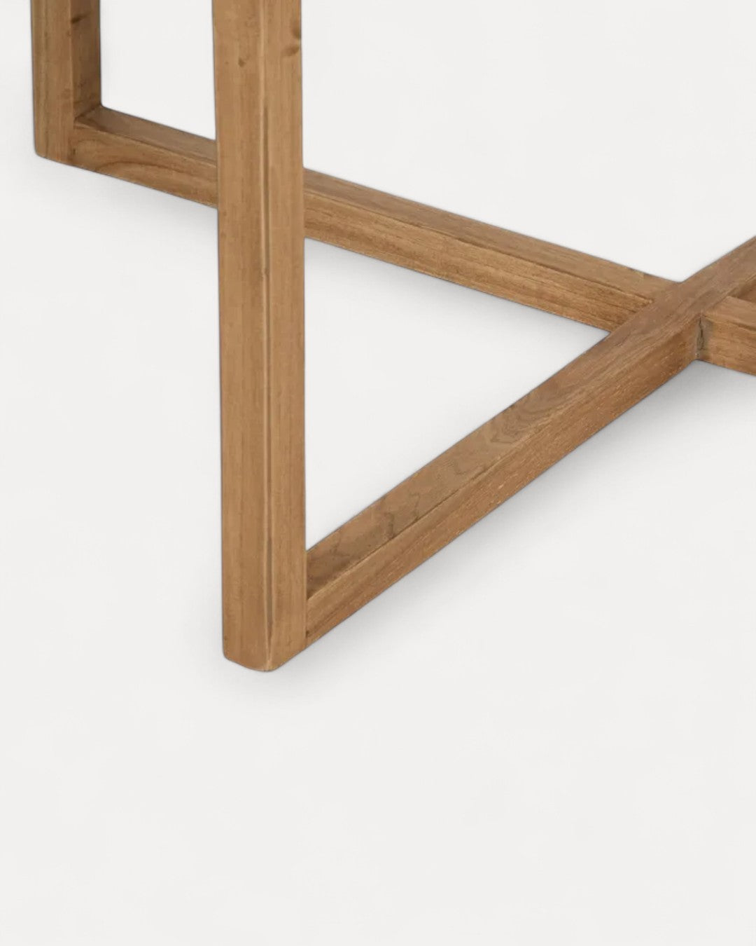 Mesa de centro Luca em madeira mindi, 80 × 80 × 40 cm