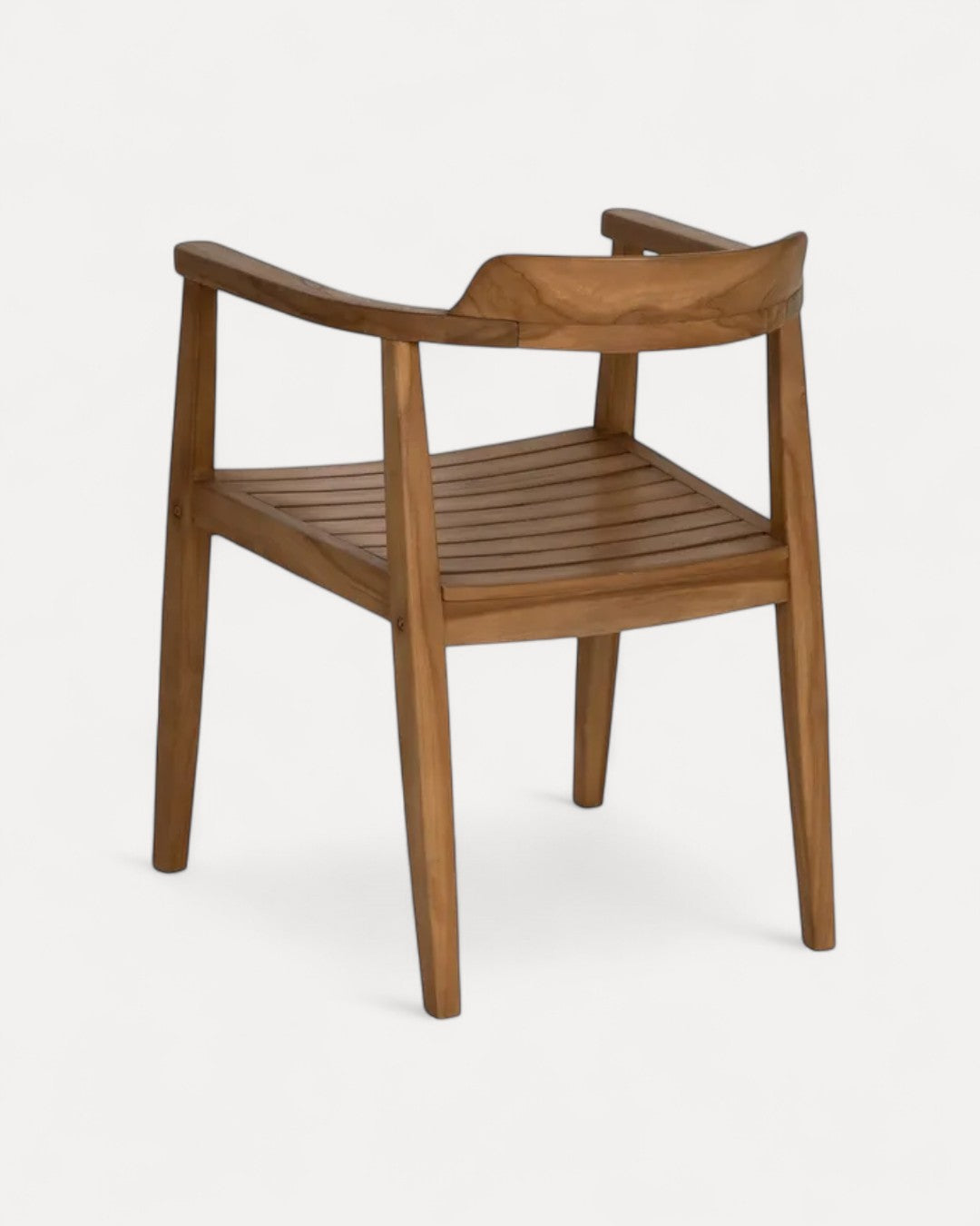 Silla Catania en madera de teca, 58,50 x 59 x 76 cm