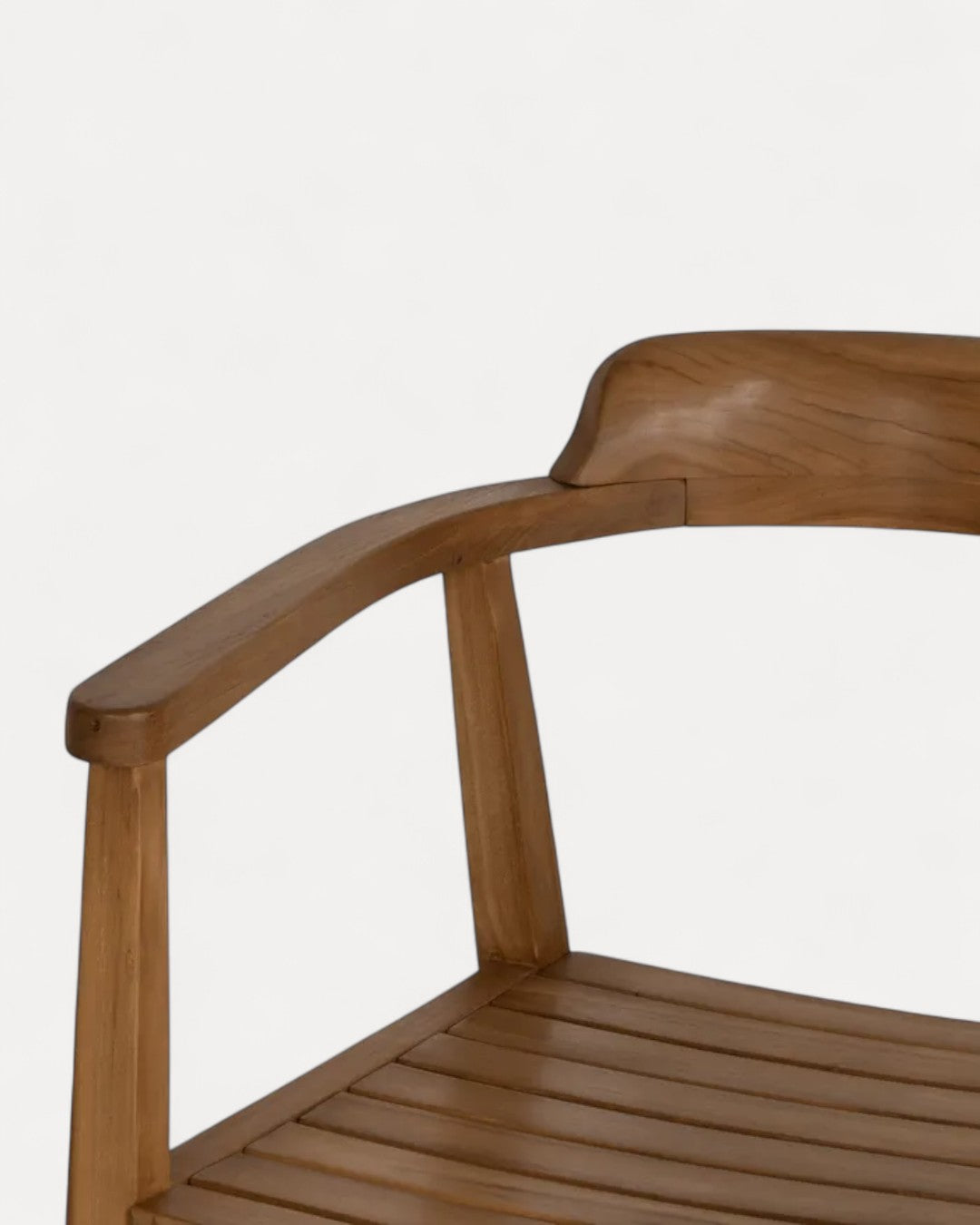 Silla Catania en madera de teca, 58,50 x 59 x 76 cm