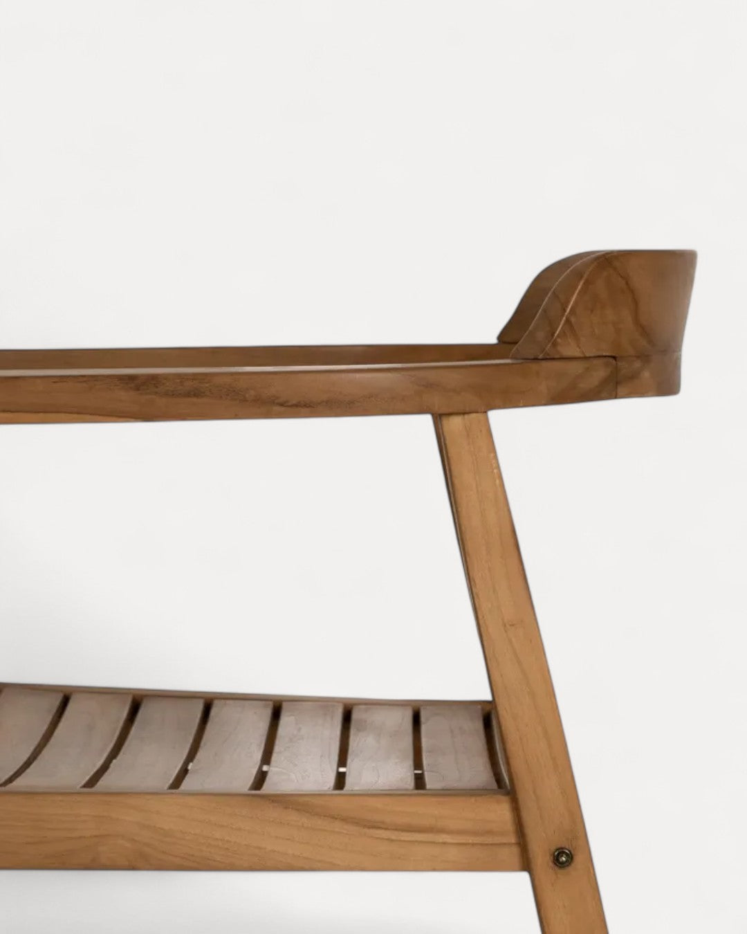 Silla Catania en madera de teca, 58,50 x 59 x 76 cm