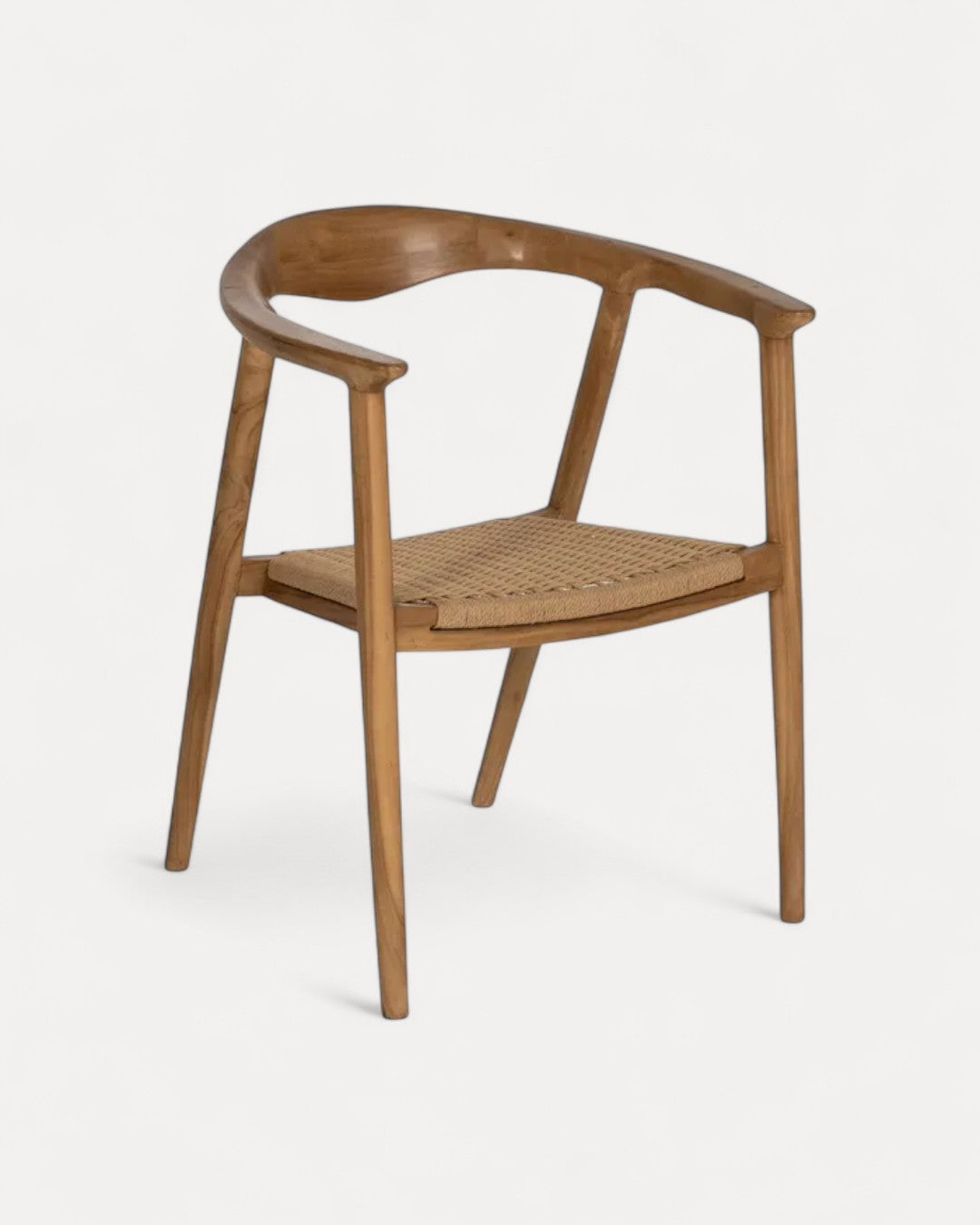 Évora chair in natural wood with woven seat, 65 X 57 X 76 cm