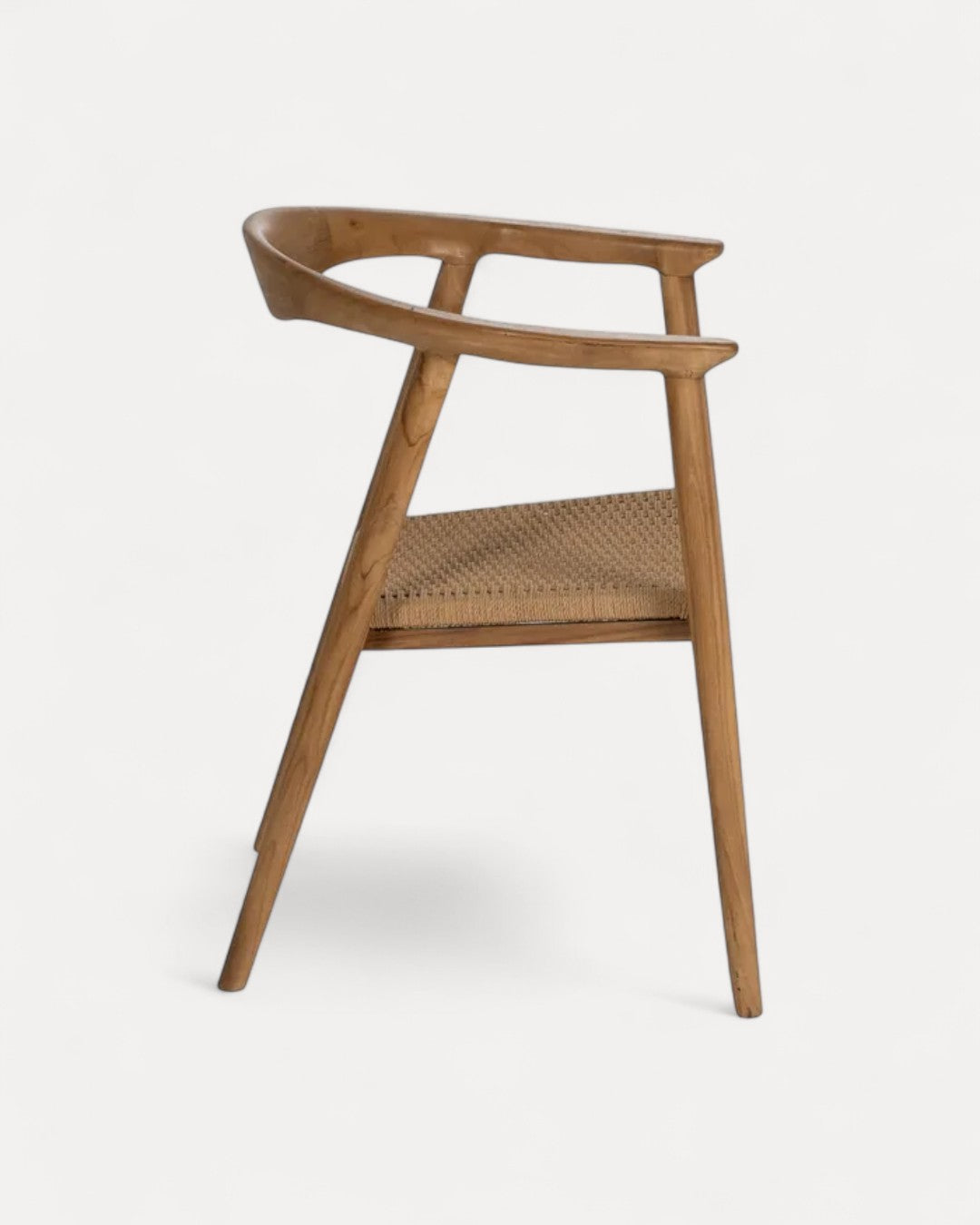 Évora chair in natural wood with woven seat, 65 X 57 X 76 cm