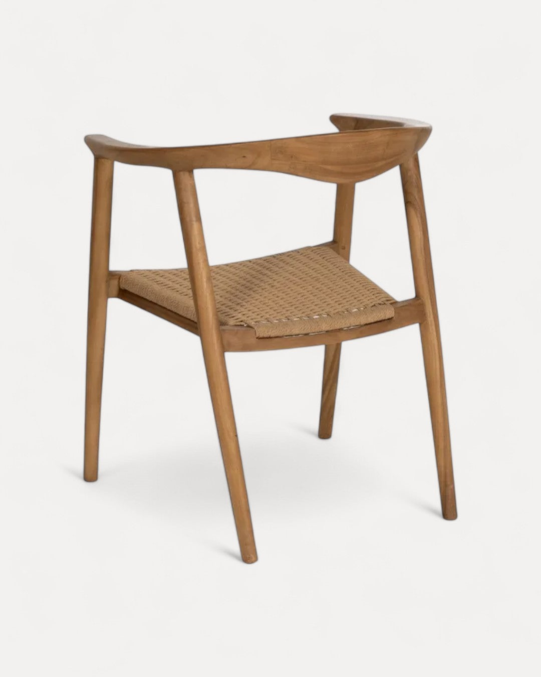 Évora chair in natural wood with woven seat, 65 X 57 X 76 cm