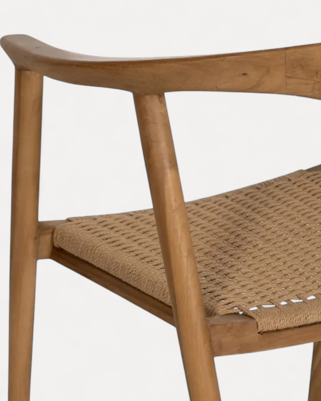 Évora chair in natural wood with woven seat, 65 X 57 X 76 cm