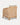Poltrona Menorca em rattan natural com almofadas cruas, 68 x 68 x 76 cm