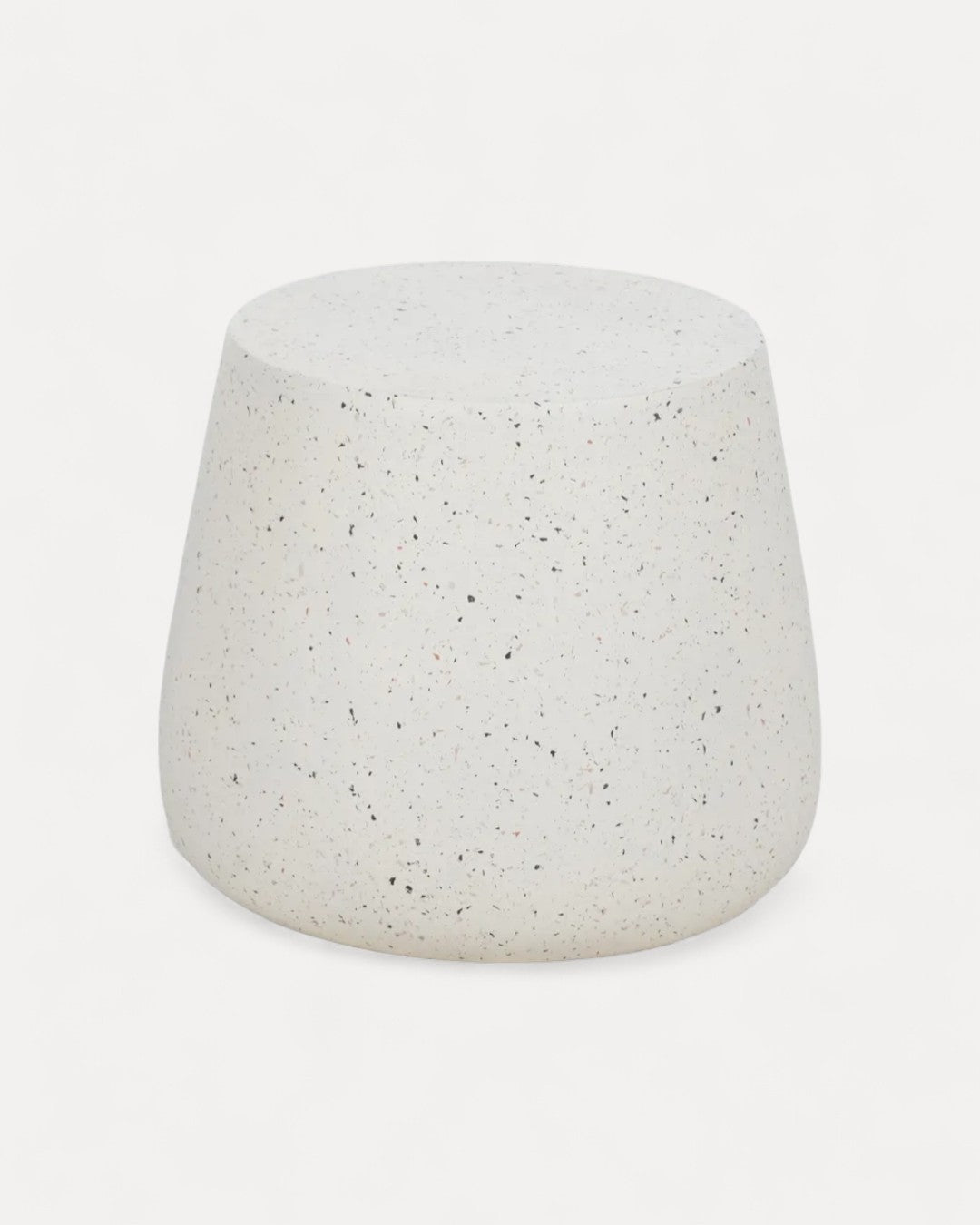 Mesa de apoio Évia em fibra de magnésio, 48×48×41 cm