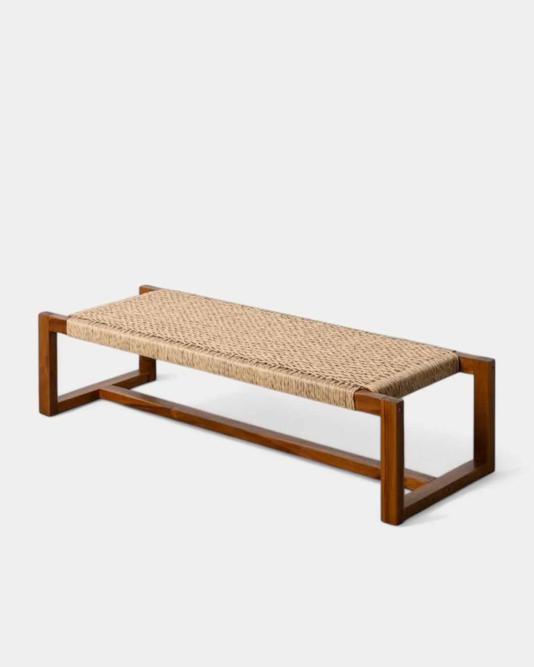 Banco Bella en madera de teca, 135 x 35 x 39 cm