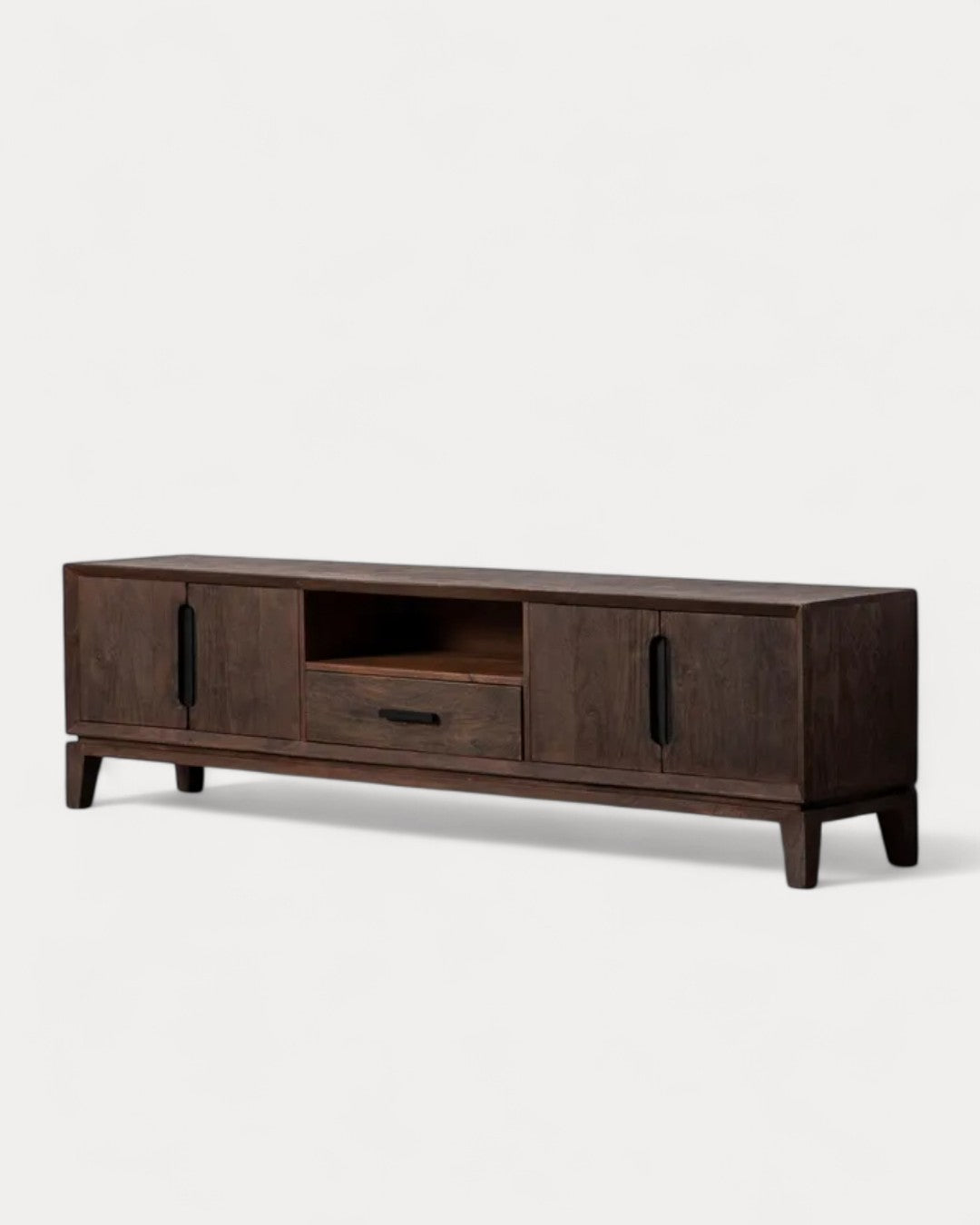 Mueble de TV Kilian en madera de mango, 200 × 40 × 55 cm