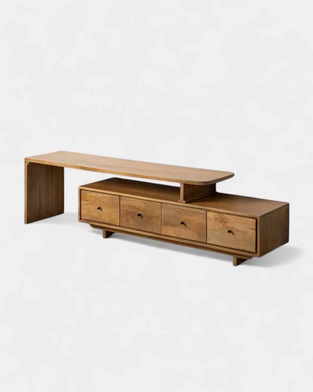 Mueble de TV para salón en madera de mango, 175 x 40 x 50 cm