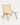 Coimbra armchair in ash wood and rope, 55 × 79 × 78 cm