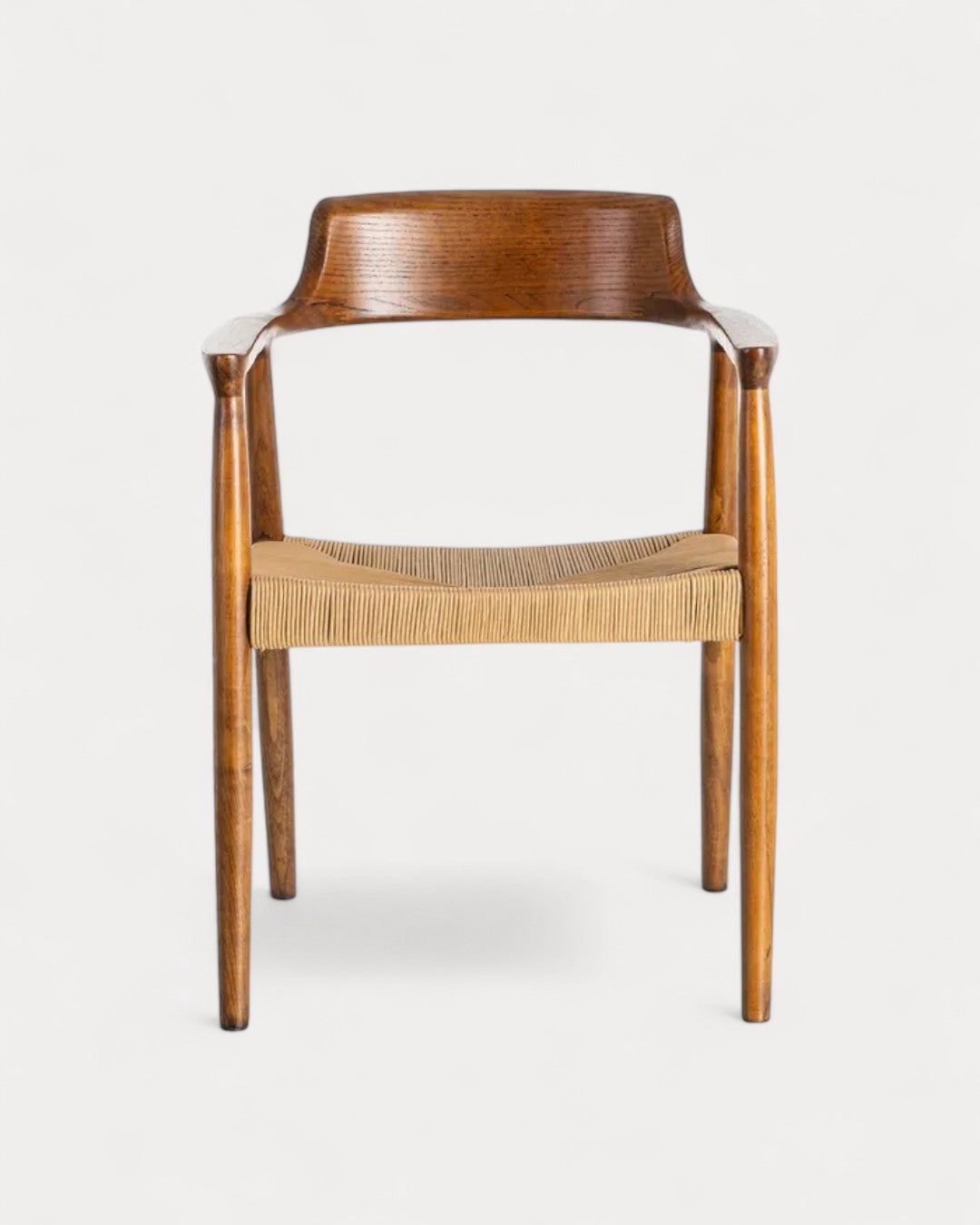 Torino chair in rubberwood and rope, 57 x 57 x 78 cm