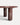 Mesa de centro Salvia em MDF lacado bordeaux, 90 x 90 x 36 cm