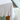 Nappe en lin/coton avec volant, blanche