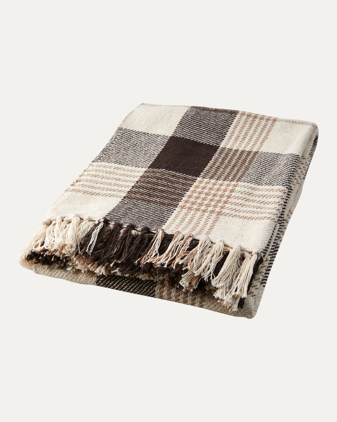 Scottish Blanket, Brown, Beige and Ecru