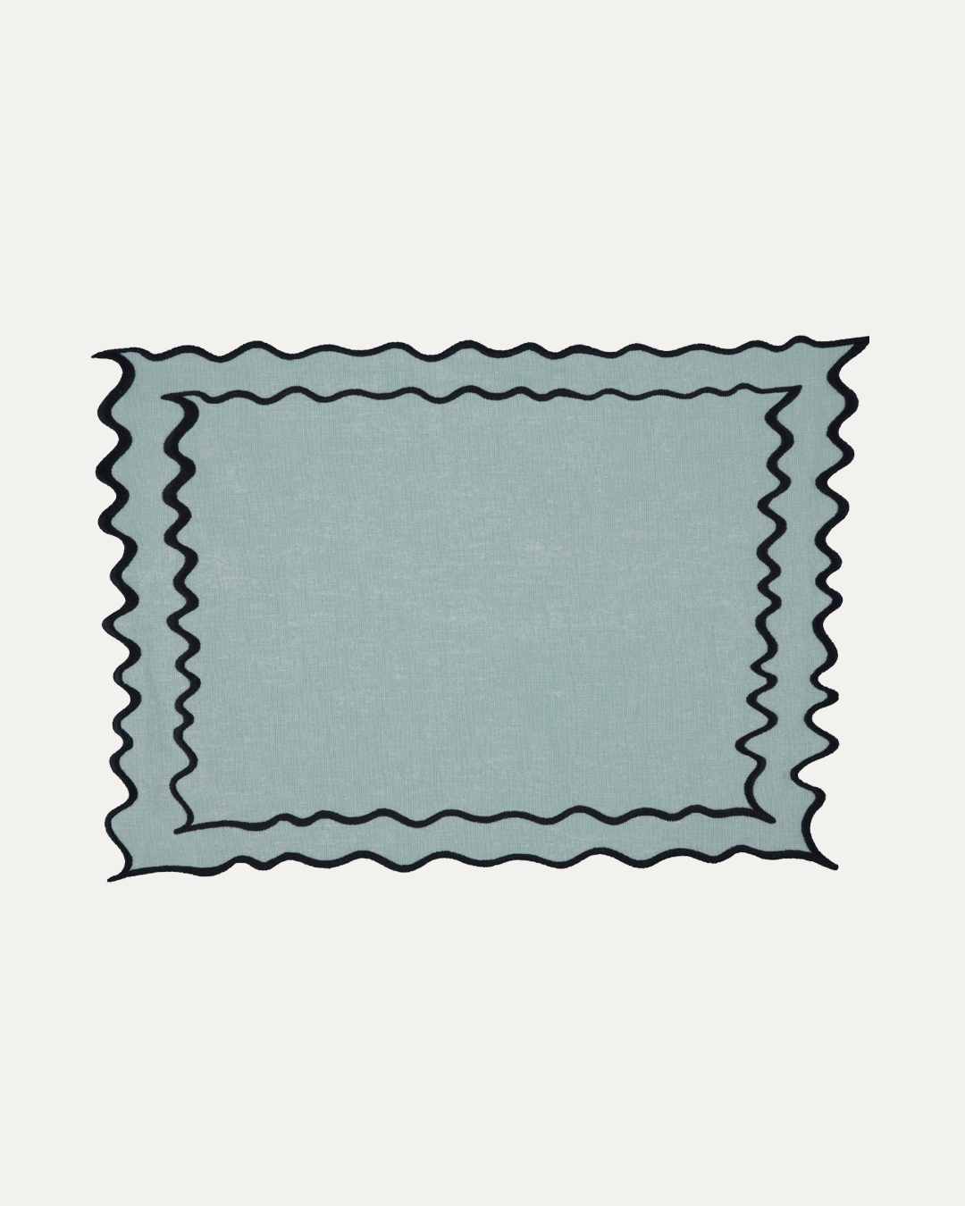 Vila Placemat, Green with Bordeaux