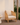 Poltrona Menorca em rattan natural com almofadas cruas, 68 x 68 x 76 cm