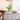 Nappe en lin/coton avec point ouvert blanche