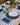 Navy Napkin, Blue with White