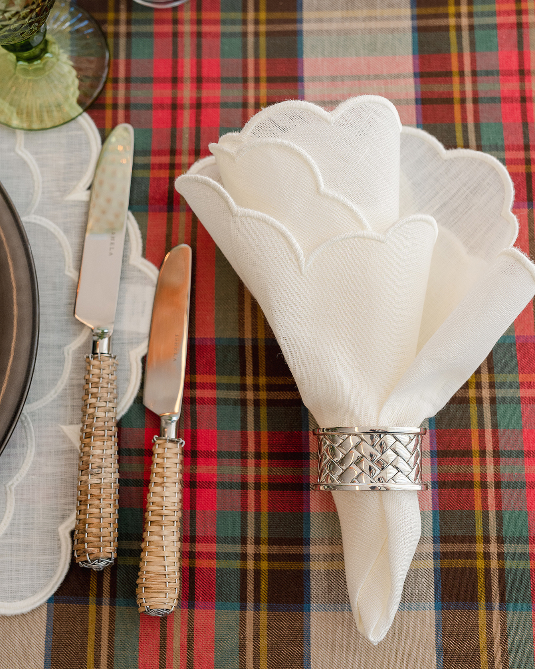 Silver Braided Napkin Ring