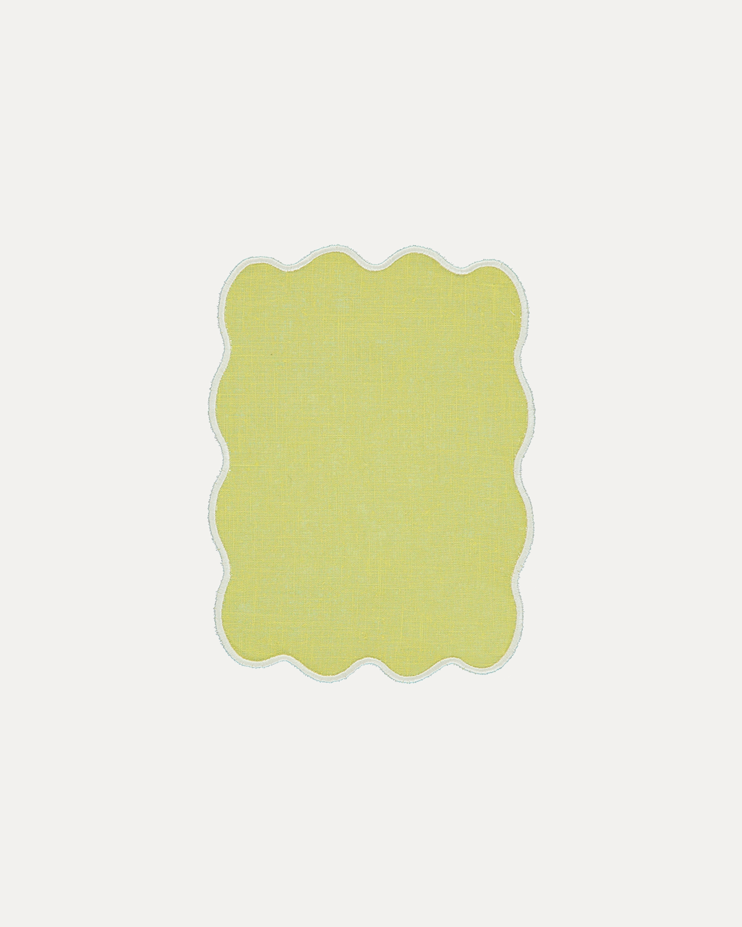 Yellow Palm Cocktail Napkin with Raw