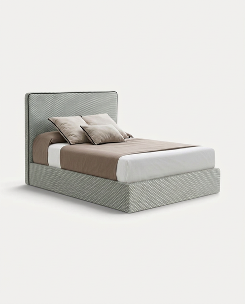 Cama 90 cm + Estrutura s/ Arrumação / Bege / Cru