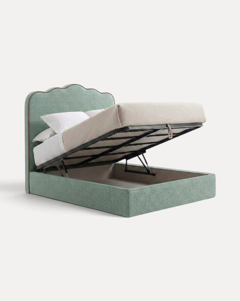 Letto 150 x 200 cm + Struttura senza contenitore / Grigio / Antracite
