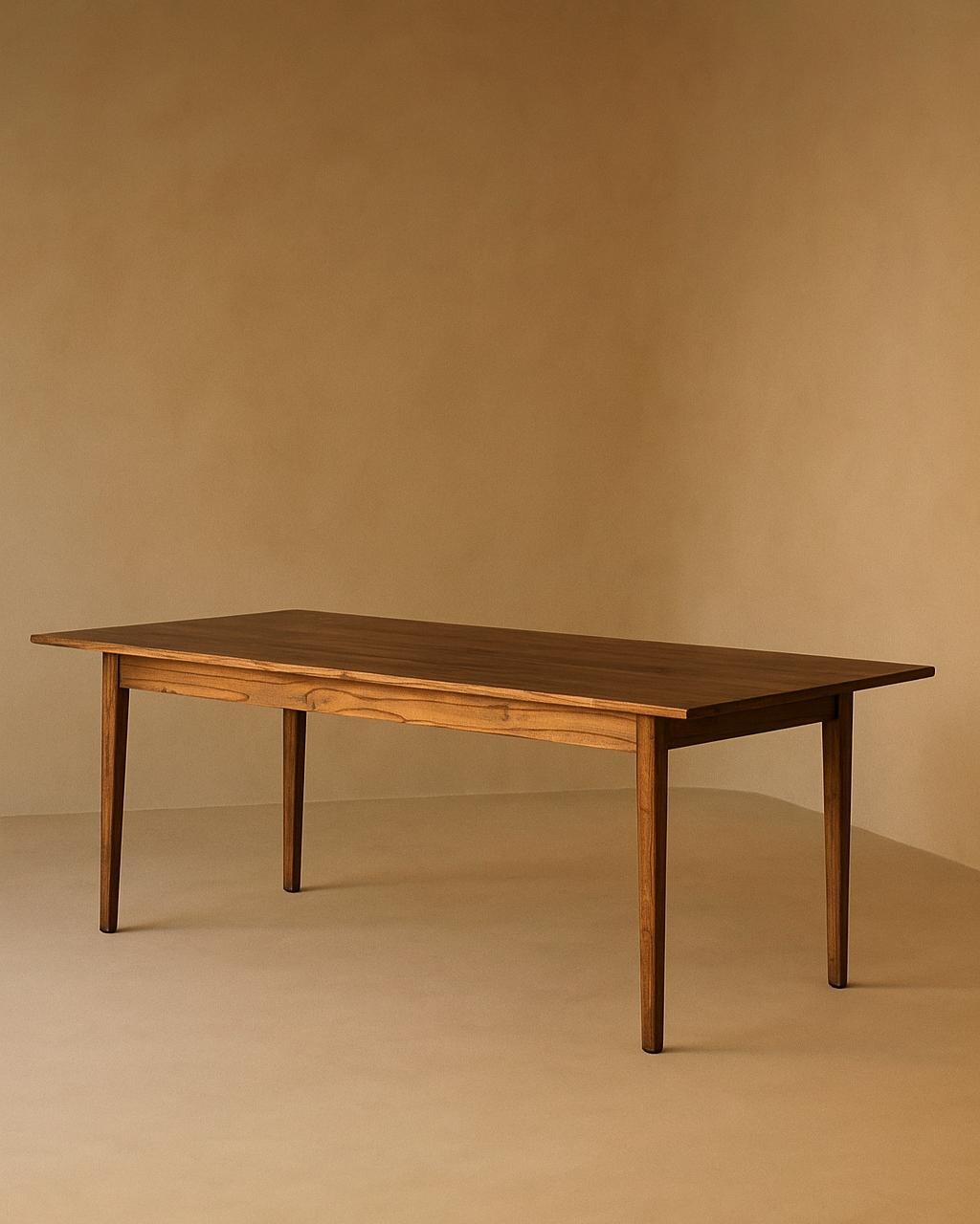 Mesa de jantar Figueira em madeira de mindi, 180 x 90 x 76 cm