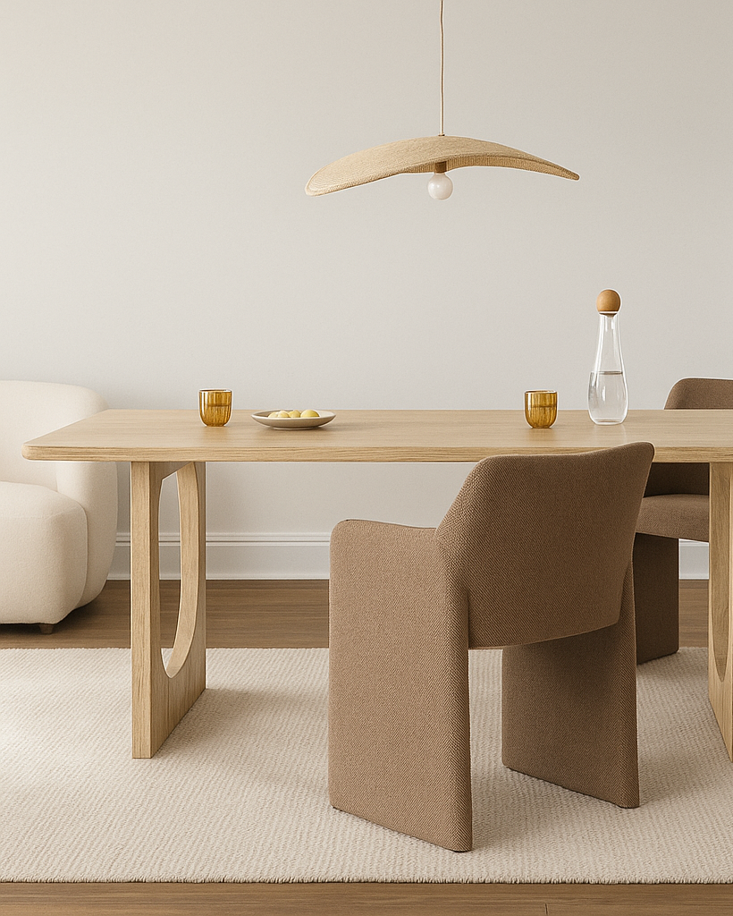 Tavolo da pranzo rettangolare Norelle in legno massiccio, 180×90×76 cm