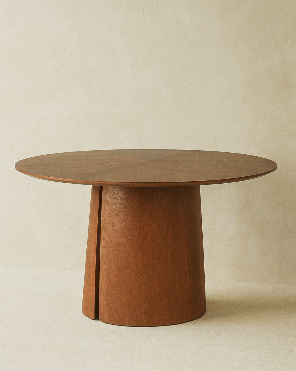 Tavolo da pranzo Ardén rotondo in quercia color noce, Ø120×75 cm