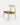 Chaise Verano en bois naturel et cuir, 55×51,5×77 cm