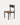 Chaise Lunari en bois naturel noir et cuir, 50×48×77,5 cm
