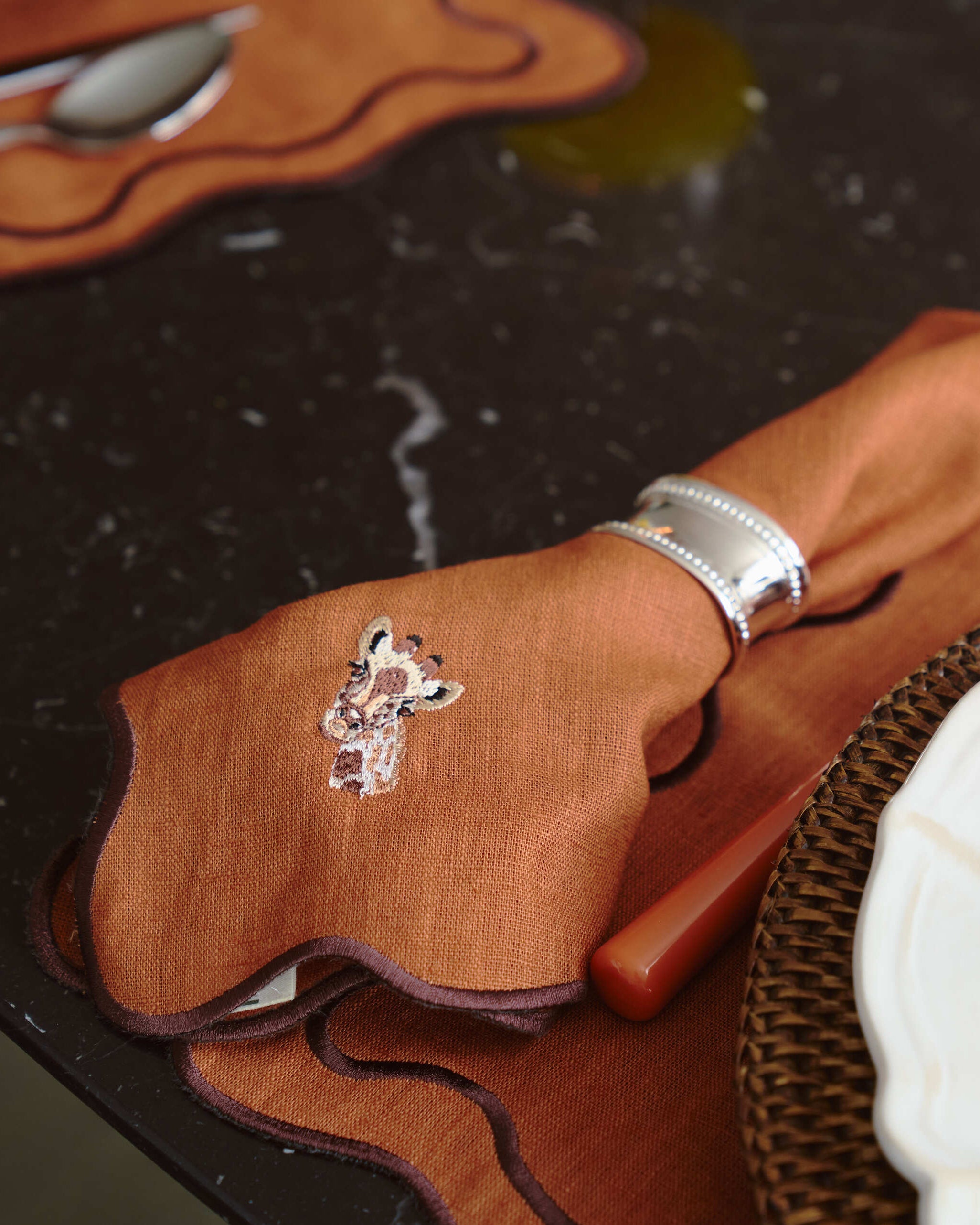 Guardanapo Terracota Selva, Girafa