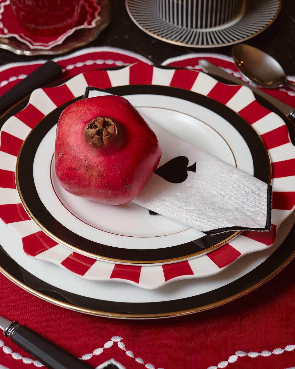 Serviette Cocktail Pique, Épées