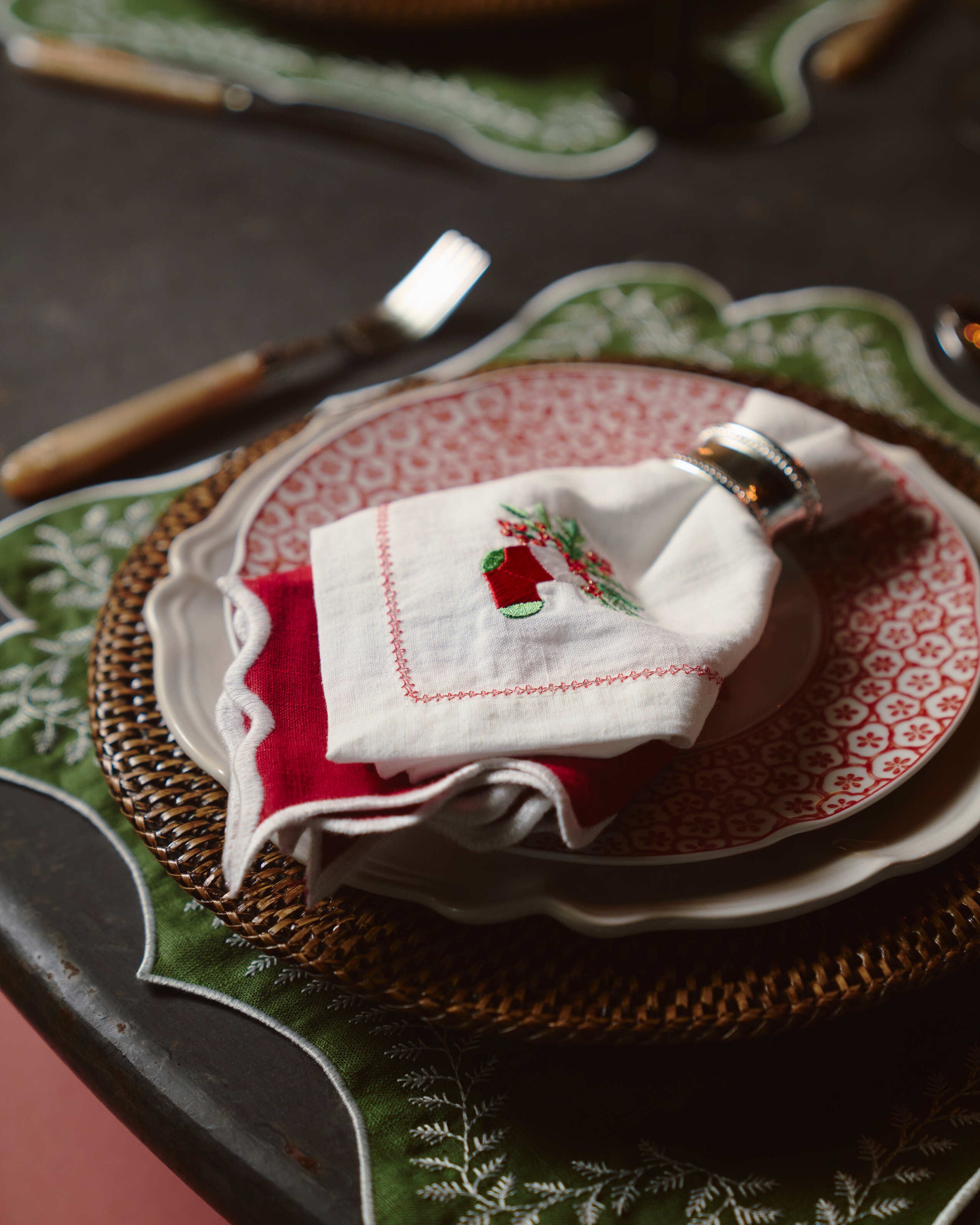 Christmas Boot Napkin