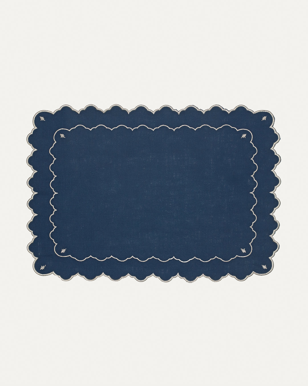 Safira Placemat, Blue with Silver