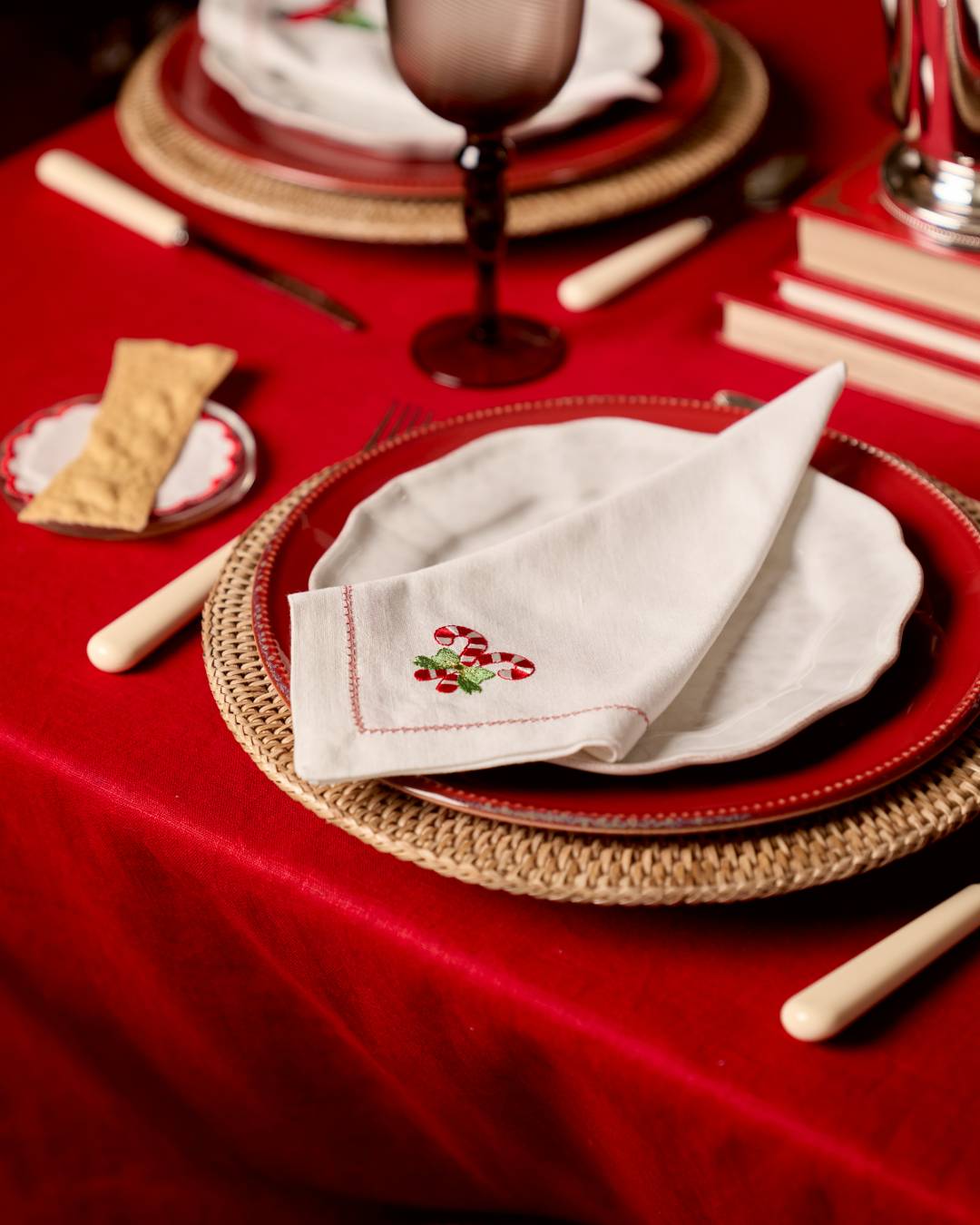 Christmas Candy Canes Napkin