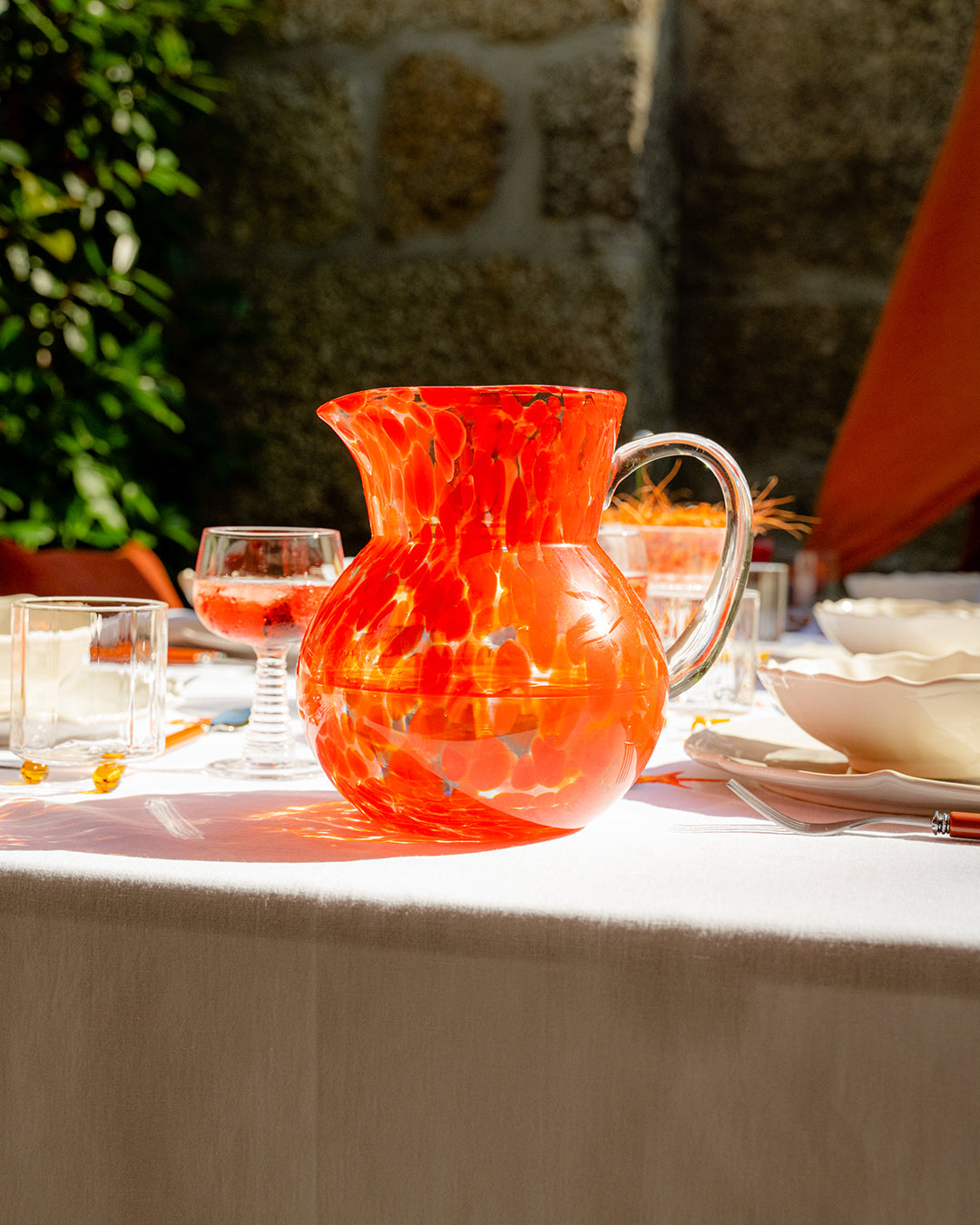 Bocal en Verre Milano Orange