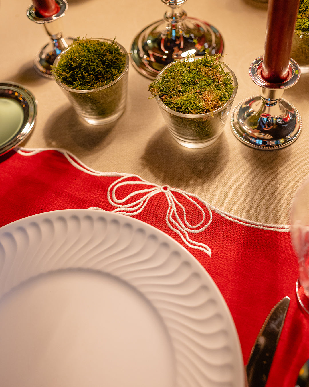 Individual Viena, Vermelho com Branco