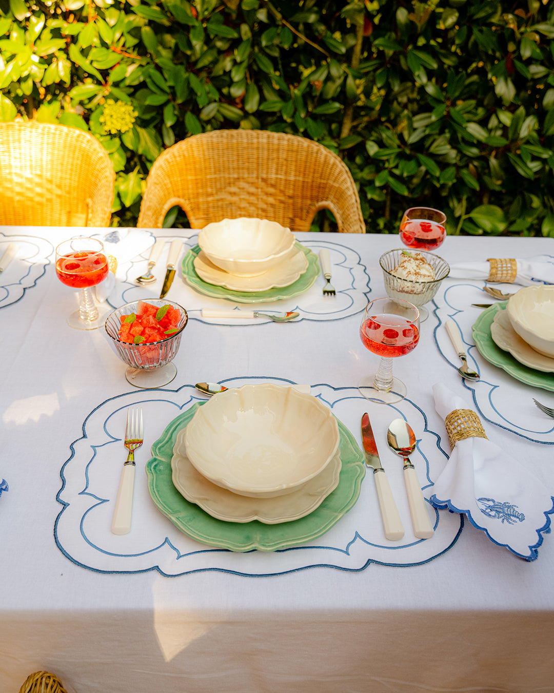 Serviette Homard Bleu avec Boleio