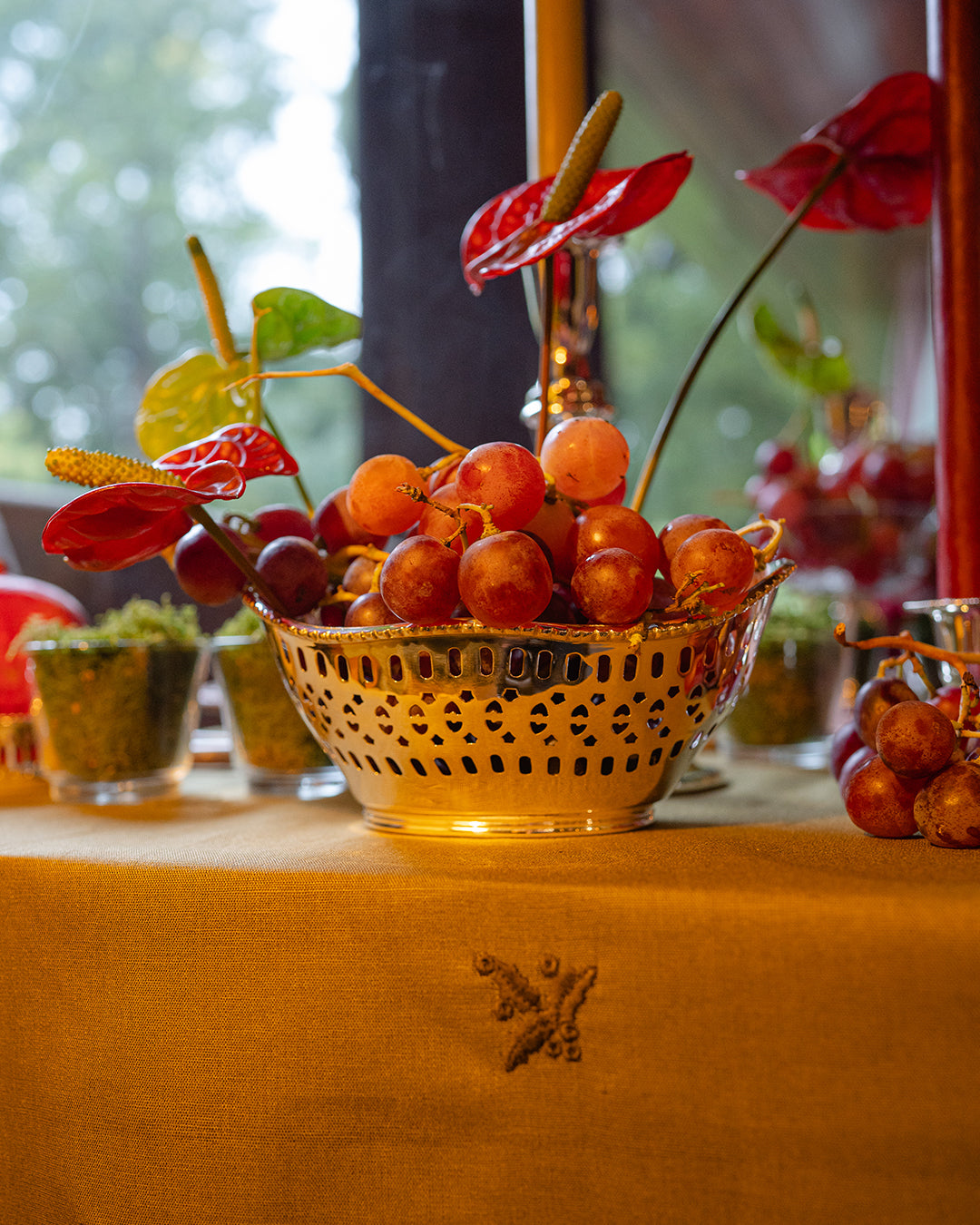 Cesto Ovalado Plateado Sublime Ø16 cm