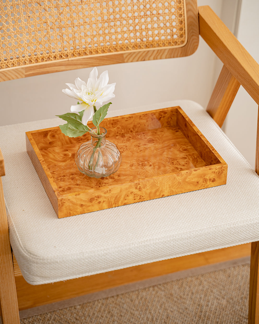 Tabuleiro Retangular Bosco em Estilo Olmo, 33 cm x 24 cm