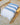 Serviette de plage en coton à rayures bleues