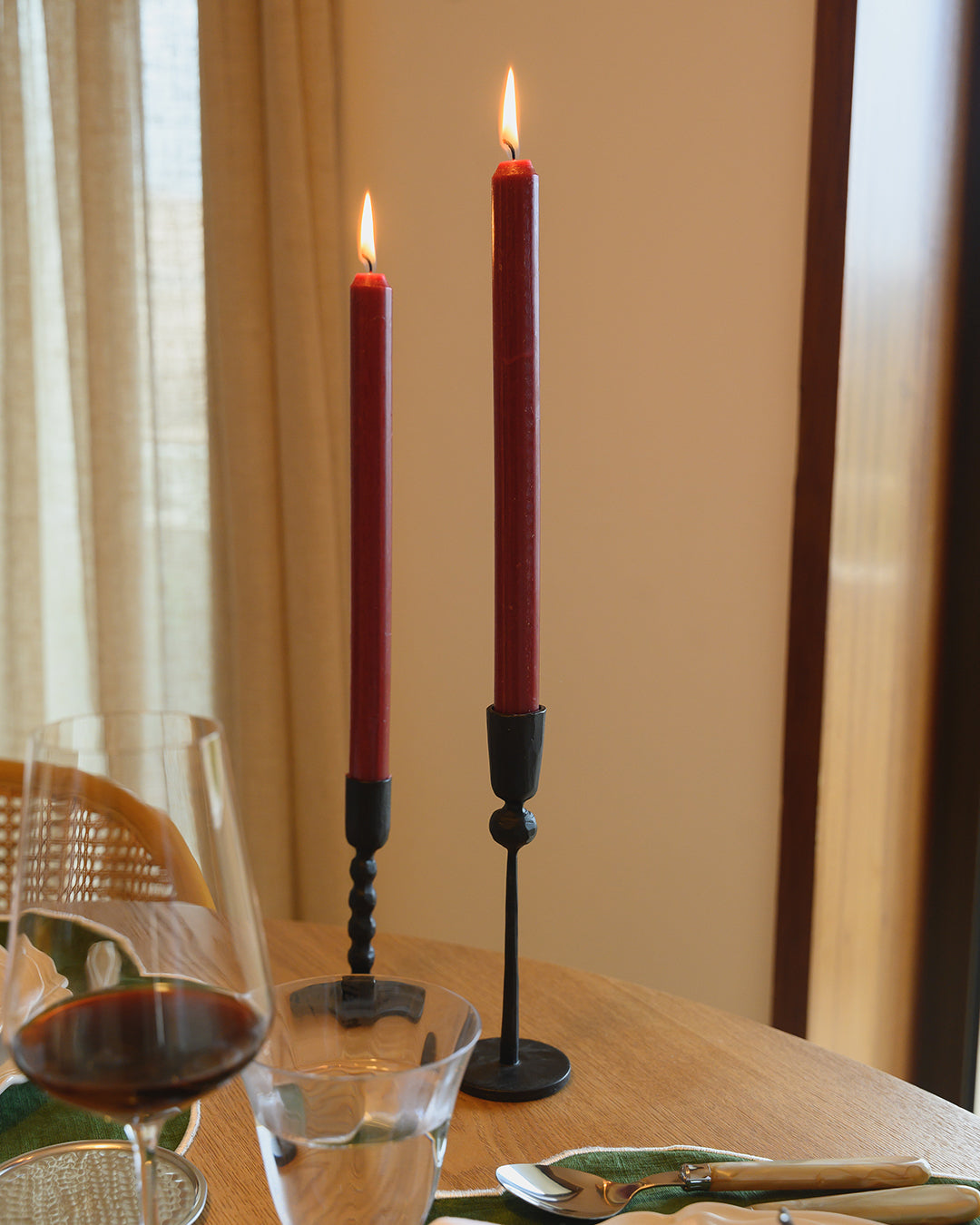 Chandelier en fer Flam 13,5 cm, noir