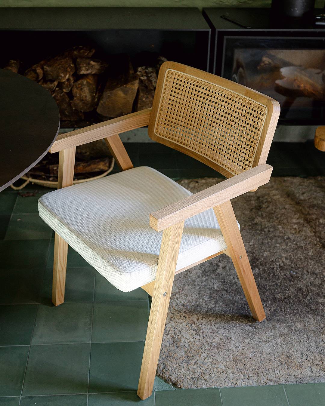 Troia Armchair with Backrest in Light Rattan