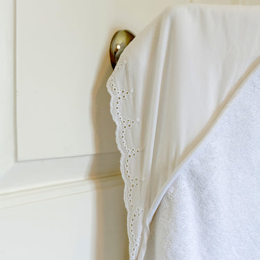 Asciugamano da Bagno per Bambino con Cappuccio con Pizzo