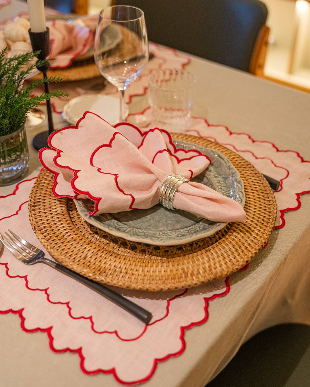 Rattan Placemat, Light Brown