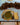 Guardanapo Bloom, Amarelo com Castanho